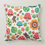 Cute polka dot butterfy flower retro deer pillows