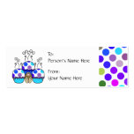 Cute Polka Dot Cupcake Monster Gift Tag Business Card Templates