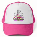 Cute Polka Dot Cupcake Monster Hat
