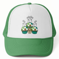 Cute Polka Dot Cupcake Monster Hat
