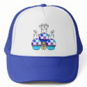 Cute Polka Dot Cupcake Monster Hat