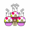 Cute Polka Dot Cupcake Monster Ornament