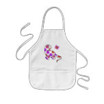 Cute Polka Dot Dinosaur Apron