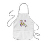 Cute Polka Dot Dinosaur Apron