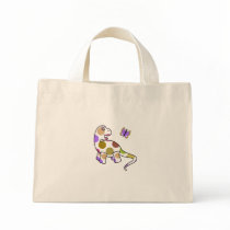 Cute Polka Dot Dinosaur Bag by polkadotpizazz Cute Polka Dot Dinosaur Bag