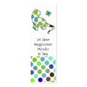 Cute Polka Dot Dinosaur Bookmark business cards