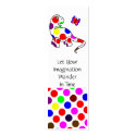 Cute Polka Dot Dinosaur Bookmark business cards