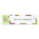 Cute Polka Dot Dinosaur Bumper Sticker bumper stickers by polkadotpizazz Cute Polka Dot Dinosaur Bumper Sticker bumper stickers