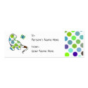 Cute Polka Dot Dinosaur Gift Tag business cards by polkadotpizazz Cute Polka Dot Dinosaur Gift Tag business cards