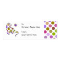 Cute Polka Dot Dinosaur Gift Tags