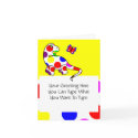 Cute Polka Dot Dinosaur Greeting Card