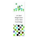 Cute Polka Dot Flowers Bookmarks