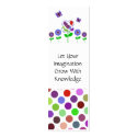 Cute Polka Dot Flowers Bookmarks