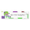 Cute Polka Dot Flowers Bumper Sticker
