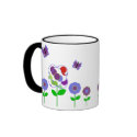 Cute Polka Dot Flowers Mug