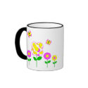 Cute Polka Dot Flowers Mug