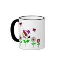 Cute Polka Dot Flowers Mug