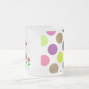 Cute Polka Dot Flowers Mug