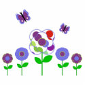 Cute Polka Dot Flowers Ornament