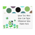 Cute Polka Dot Flowers Postcard