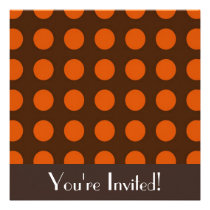 Cute Polka Dot Invitation invitations