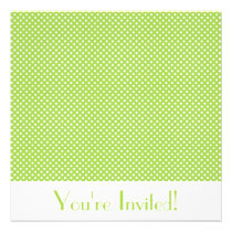 Cute Polka Dot Invitation invitations