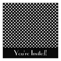 Cute Polka Dot Invitation invitations