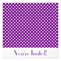 Cute Polka Dot Invitation invitations