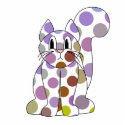 Cute Polka Dot Kitty Cat Ornament photo sculptures