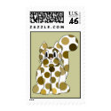 Cute Polka Dot Kitty Cat Postage Stamp