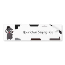 Cute Polka Dot Puppy Dog Bumper Sticker bumper stickers by polkadotpizazz Cute Polka Dot Puppy Dog Bumper Sticker bumper stickers