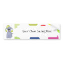 Cute Polka Dot Puppy Dog Bumper Sticker