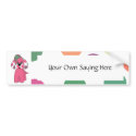 Cute Polka Dot Puppy Dog Bumper Sticker