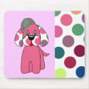 Cute Polka Dot Puppy Dog Mousepad