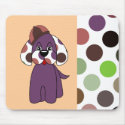 Cute Polka Dot Puppy Dog Mousepad