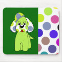 Cute Polka Dot Puppy Dog Mousepad