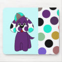 Cute Polka Dot Puppy Dog Mousepad