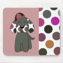 Cute Polka Dot Puppy Dog Mousepad