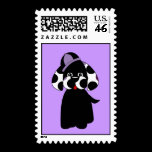 Cute Polka Dot Puppy Dog Postage Stamp