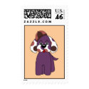 Cute Polka Dot Puppy Dog Postage Stamp