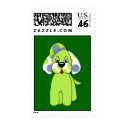 Cute Polka Dot Puppy Dog Postage Stamp