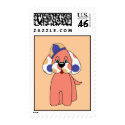 Cute Polka Dot Puppy Dog Postage Stamp by polkadotpizazz Cute Polka Dot Puppy Dog Postage Stamp