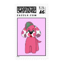 Cute Polka Dot Puppy Dog Postage Stamp