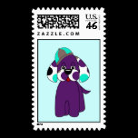 Cute Polka Dot Puppy Dog Postage Stamp