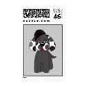 Cute Polka Dot Puppy Dog Postage Stamp by polkadotpizazz Cute Polka Dot Puppy Dog Postage Stamp