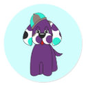 Cute Polka Dot Puppy Dog Sticker