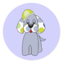 Cute Polka Dot Puppy Dog Sticker