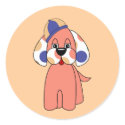 Cute Polka Dot Puppy Dog Sticker