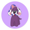 Cute Polka Dot Puppy Dog Sticker