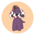 Cute Polka Dot Puppy Dog Sticker
